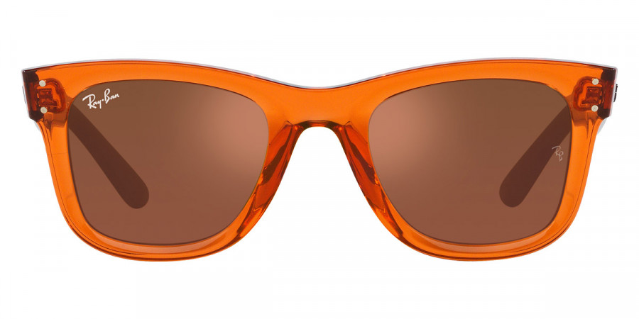 Ray Ban Wayfarer Reverse RBR0502S 6712GM 53 Transparent Orange Sunglasses