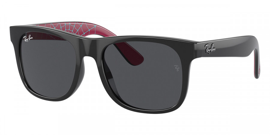 Ray-Ban™ Junior Justin RJ9069S 716787 48 - Black and Pink Internal with Black Web