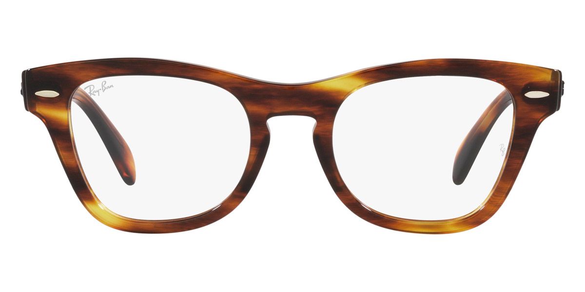 Ray-Ban™ RX0707V 2144 50 Striped Havana Eyeglasses