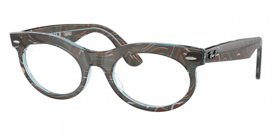 Ray-Ban™ Wayfarer Oval RX2242V 8293 50 - Photo Waves Azure