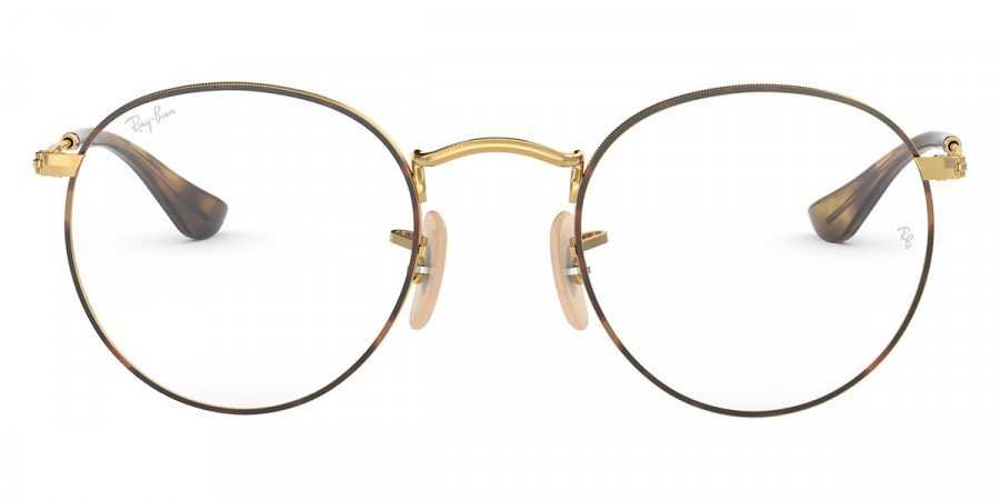 Ray-Ban™ Round Metal RX3447V 2945 53 - Havana on Gold