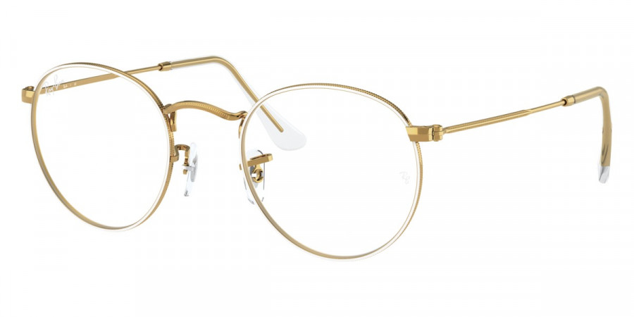 Color: White On Legend Gold (3104) - Ray-Ban RX3447V310450
