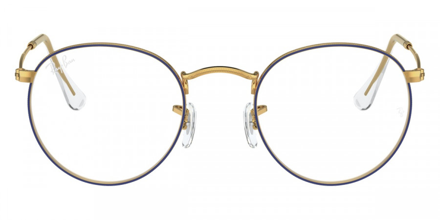 Ray-Ban™ Round Metal RX3447V 3105 50 - Blue On Legend Gold