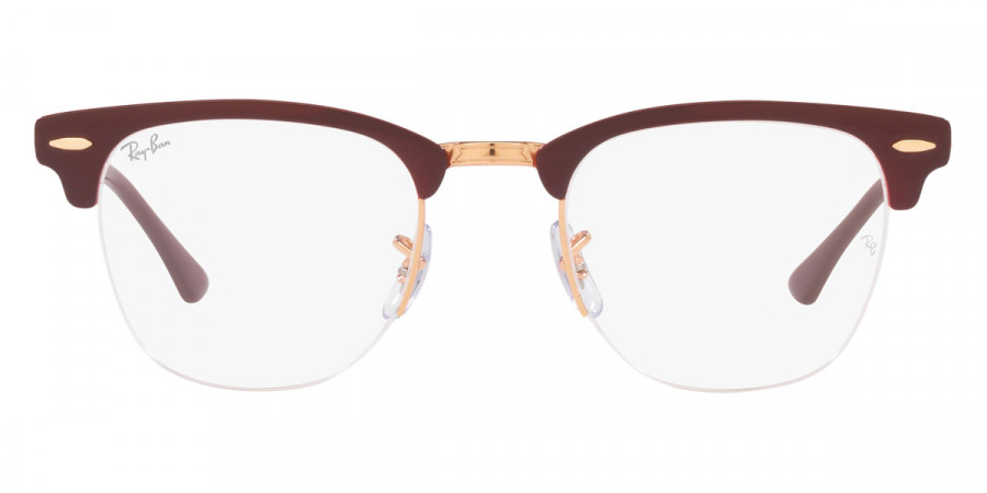 Ray-Ban™ Clubmaster Metal RX3716VM 3147 50 - Bordeaux on Rose Gold