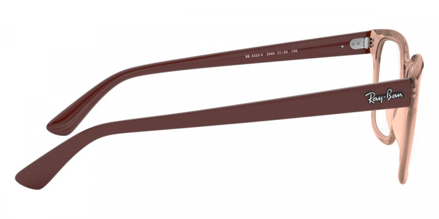 Color: Transparent Light Brown (5940) - Ray-Ban RX4323V594051