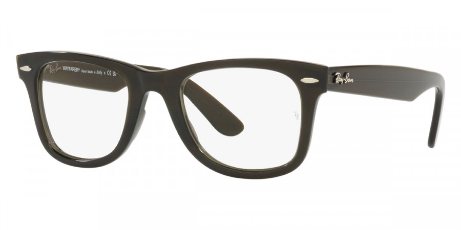 Color: Transparent Olive Green (8224) - Ray-Ban RX4340V822450