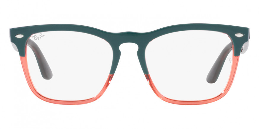 Ray-Ban™ Steve RX4487VF 8194 54 - Dark Green on Transparent Light Red