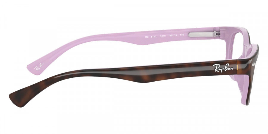 Color: Top Havana on Opaline Violet (5240) - Ray-Ban RX5150524052