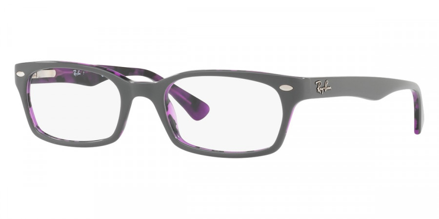 Color: Top Gray on Havana Violet (5718) - Ray-Ban RX5150571848