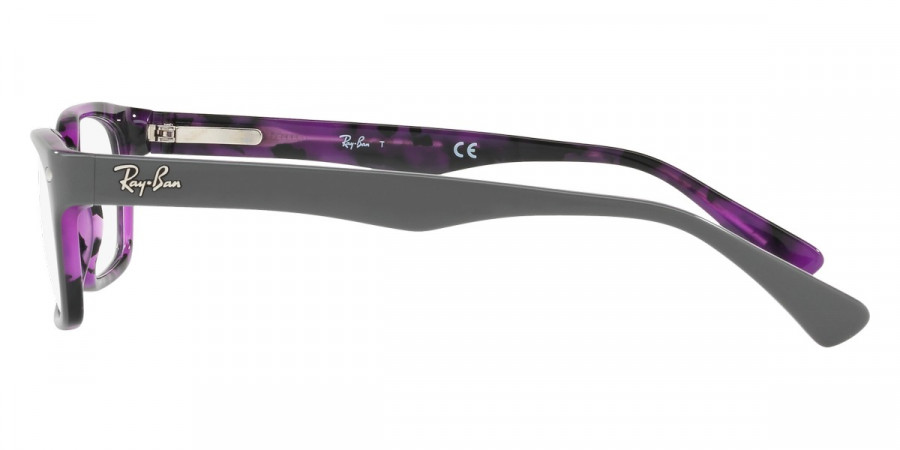 Color: Top Gray on Havana Violet (5718) - Ray-Ban RX5150571848