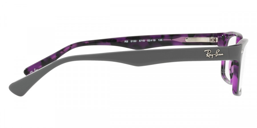 Color: Top Gray on Havana Violet (5718) - Ray-Ban RX5150571848