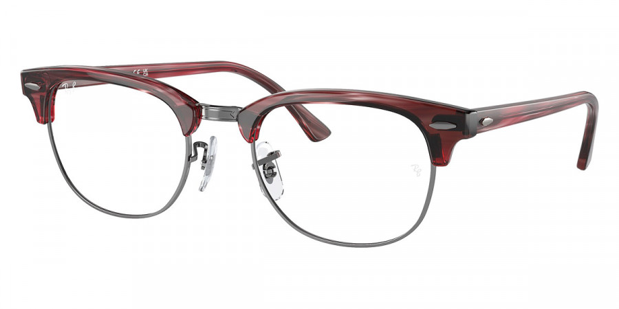 Ray-Ban™ Clubmaster RX5154 8376 51 - Striped Red