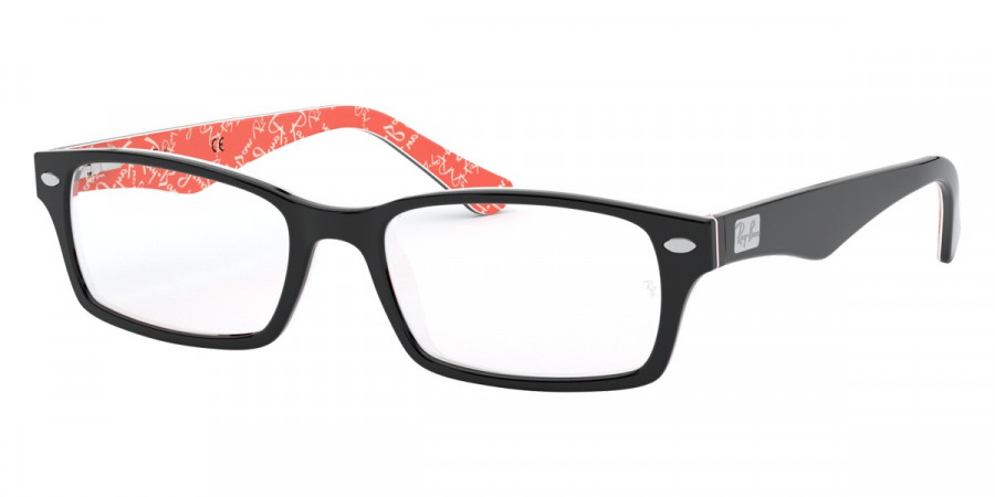 Color: Black On Texture Red (2479) - Ray-Ban RX5206247954