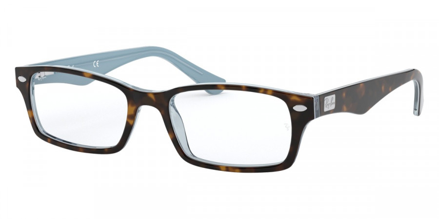 Color: Havana On Transparent Azure (5023) - Ray-Ban RX5206502352