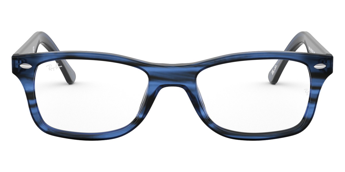 Ray-Ban™ RX5228F 8053 55 Striped Blue Eyeglasses