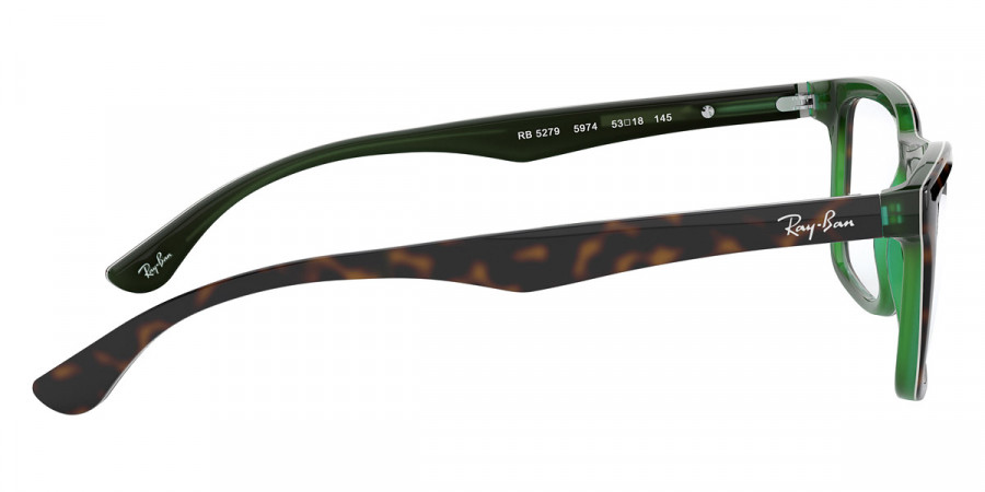 Color: Havana On Transparent Green (5974) - Ray-Ban RX5279597453