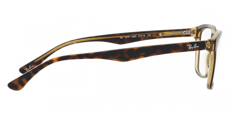 Color: Havana on Transparent Yellow (8285) - Ray-Ban RX5279828555