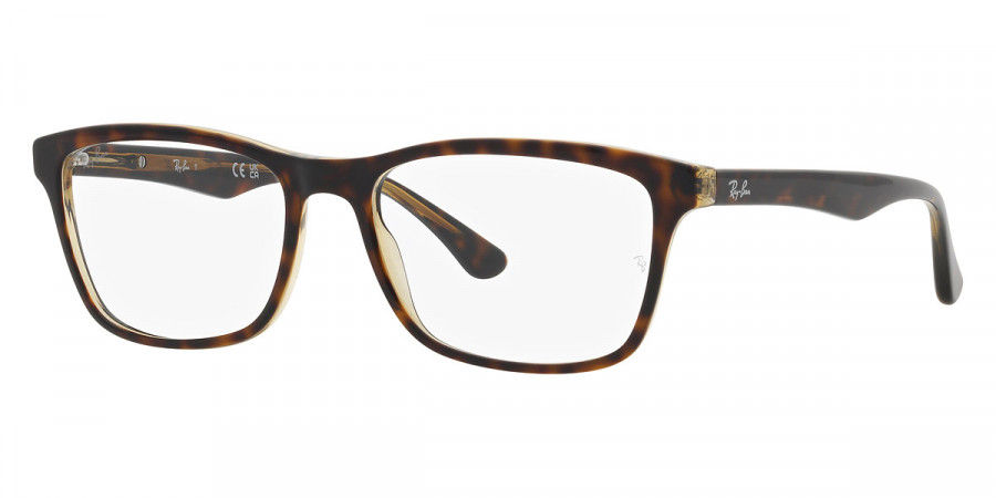 Color: Havana on Transparent Yellow (8285) - Ray-Ban RX5279F828555