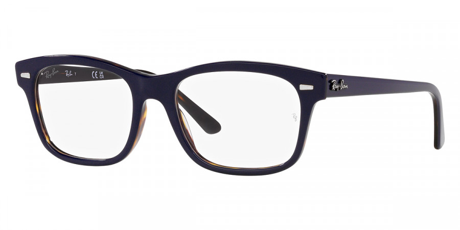 Color: Blue on Havana (8283) - Ray-Ban RX5383828356