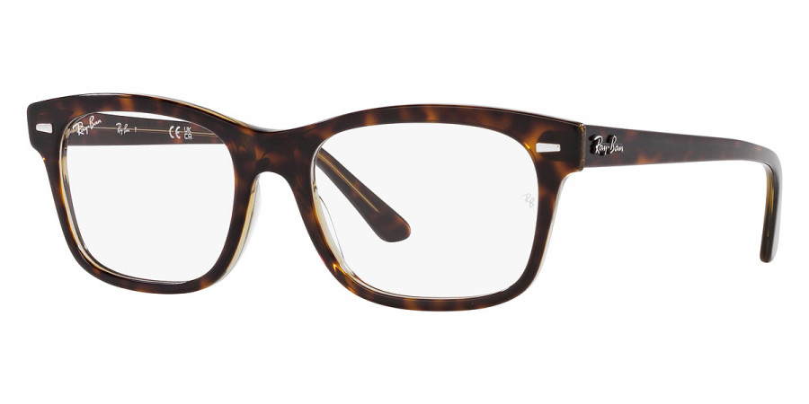 Color: Havana on Transparent (8285) - Ray-Ban RX5383828556