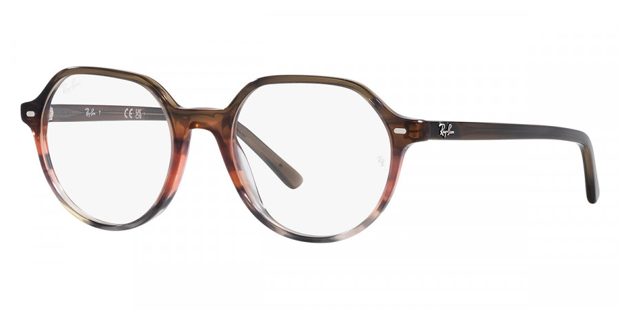 Color: Striped Brown and Red (8251) - Ray-Ban RX5395825149