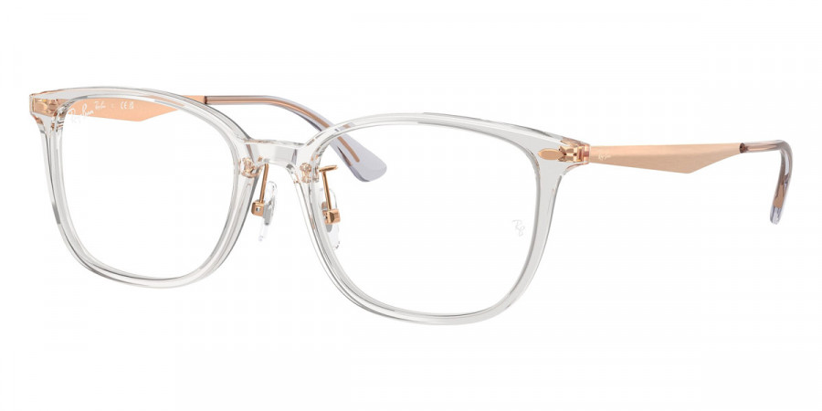 Ray-Ban™ RX5403D 8416 52 - Transparent Gray/Rose Gold