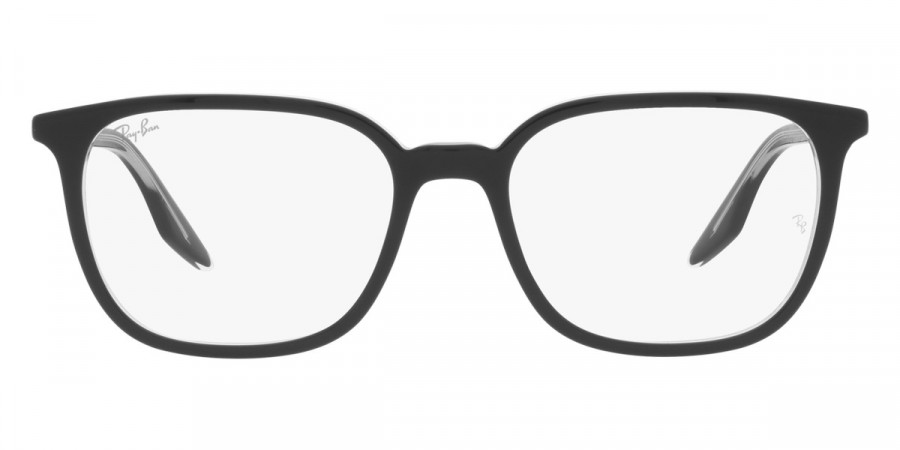 Ray-Ban™ RX5406F 2034 54 - Black on Transparent