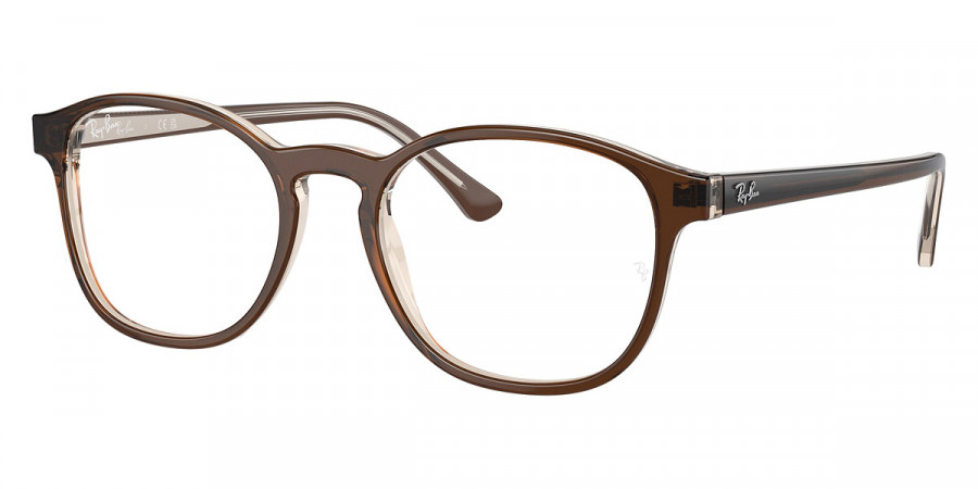 Ray-Ban™ RX5417 8365 50 - Brown on Transparent Light Brown