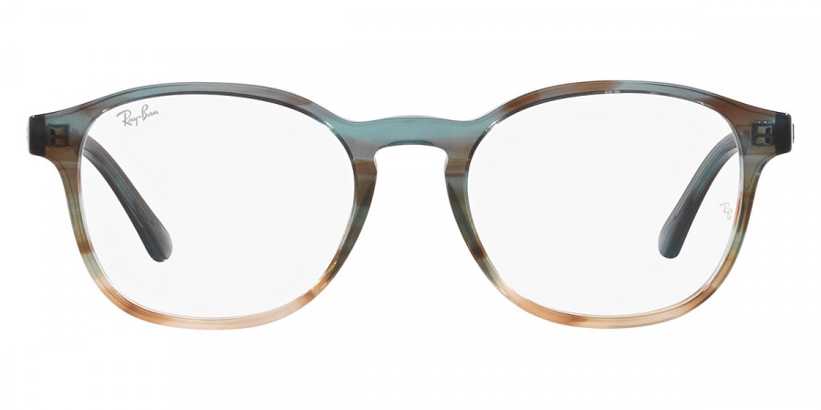 Ray-Ban™ RX5417F 8252 50 - Striped Blue and Green