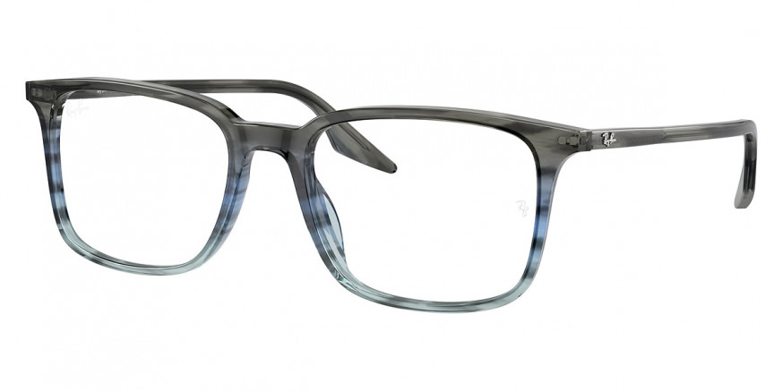 Ray-Ban™ RX5421 8254 55 Striped Gray and Blue Eyeglasses