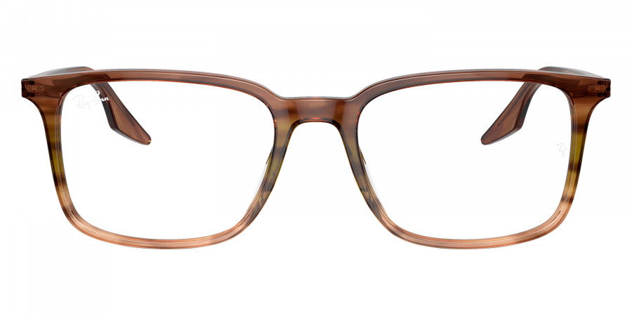 Ray-Ban™ RX5421F 8255 53 - Striped Brown and Green