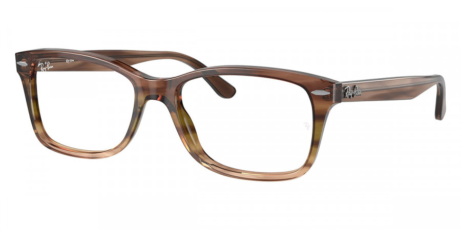 Ray-Ban™ RX5428F 8255 55 - Striped Brown and Green