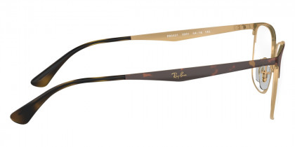 Ray-Ban™ RX6421 3001 52 Havana On Rose Gold Eyeglasses