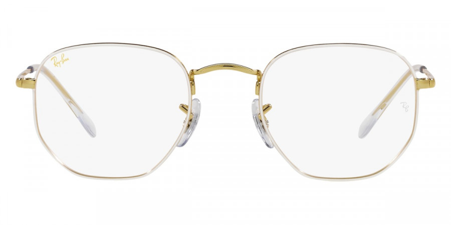 Ray-Ban™ RX6448 3104 51 - White On Legend Gold