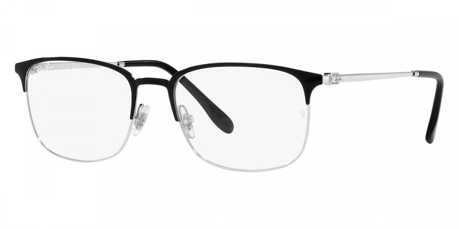 Color: Black on Silver (2861) - Ray-Ban RX6494286154