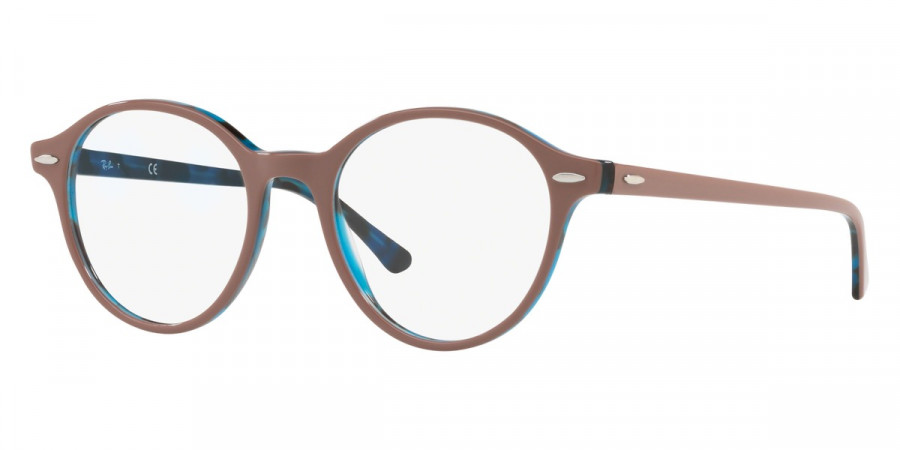 Color: Light Brown On Havana Blue (5715) - Ray-Ban RX7118571550