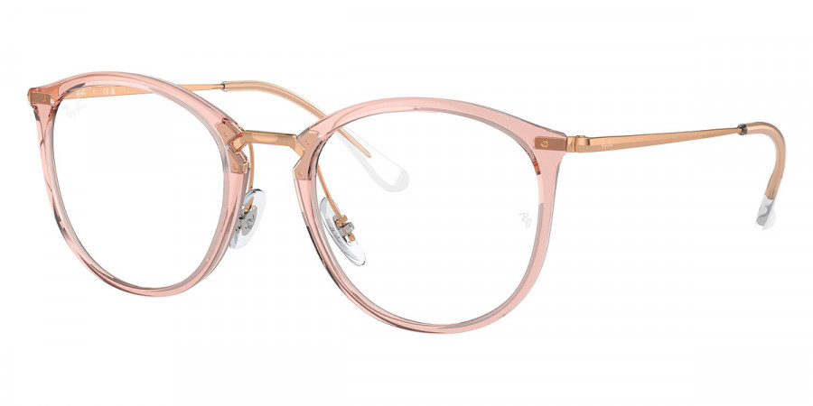 Ray-Ban™ RX7140 8335 49 - Transparent Pink/Rose Gold