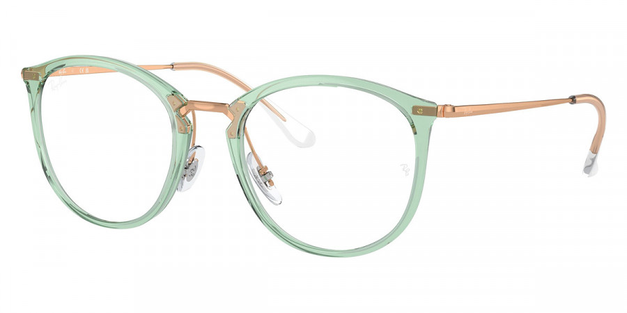 Ray-Ban™ RX7140 8337 51 - Transparent Green/Rose Gold