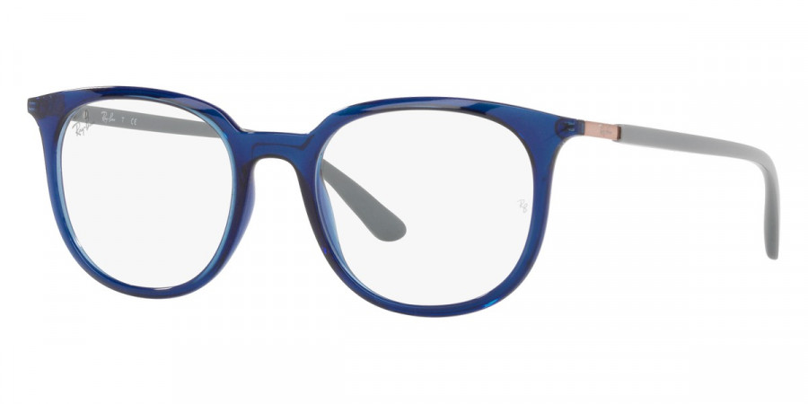 Color: Transparent Blue (8084) - Ray-Ban RX7190808451