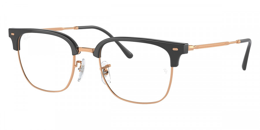 Ray-Ban™ New Clubmaster RX7216 8322 51 - Dark Gray on Rose Gold