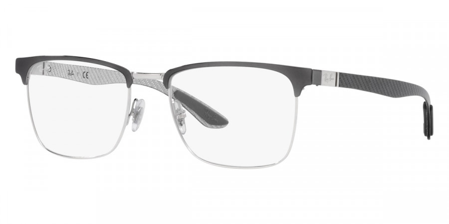 Color: Gray on Silver (3125) - Ray-Ban RX8421312554