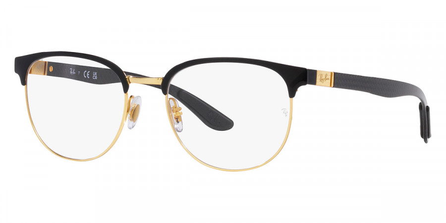 Ray-Ban™ RX8422 2890 52 Black on Gold Eyeglasses