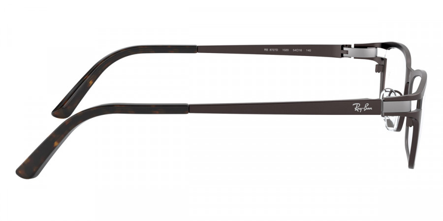 Color: Dark Brown/Brown (1020) - Ray-Ban RX8727D102054