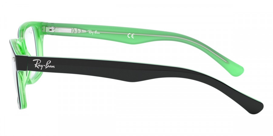 Color: Black On Green Transparent (3764) - Ray-Ban RY1531376446