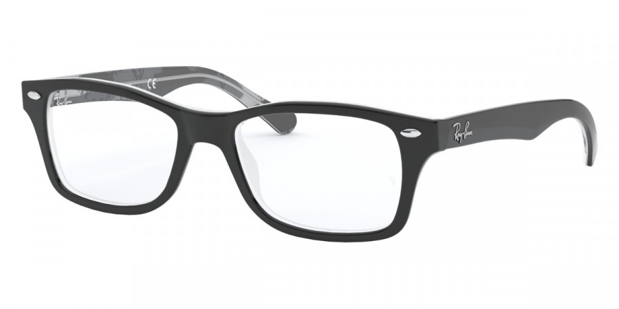 Color: Black On Texture Gray Black (3803) - Ray-Ban RY1531380348