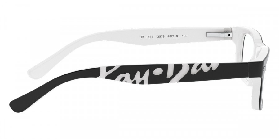 Color: Black On White (3579) - Ray-Ban RY1535357948