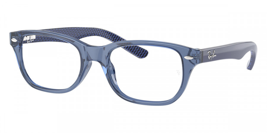 Ray-Ban™ RY1555 3977 48 - Transparent Blue/Blue with Internal Pattern Blue