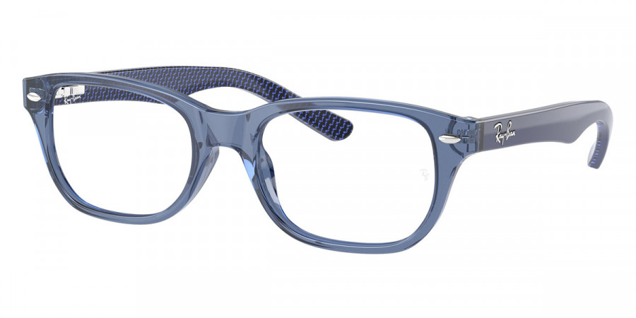 Ray-Ban™ RY1555F 3977 48 - Transparent Blue/Blue with Internal Pattern Blue