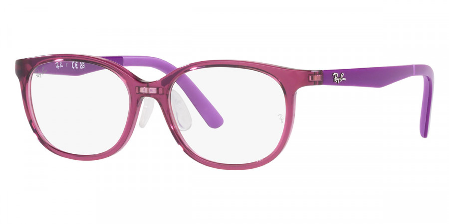 Color: Transparent Purple on Rubber Light Purple (3909) - Ray-Ban RY1614D390949