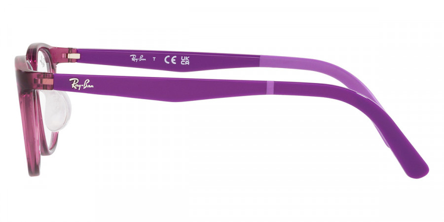 Color: Transparent Purple on Rubber Light Purple (3909) - Ray-Ban RY1614D390949